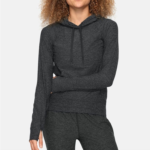 Outdoor Voices Pants - Outdoor Voices Cloudknit Hoodie Sweatshirt Charcoal Gray Small Loungewear